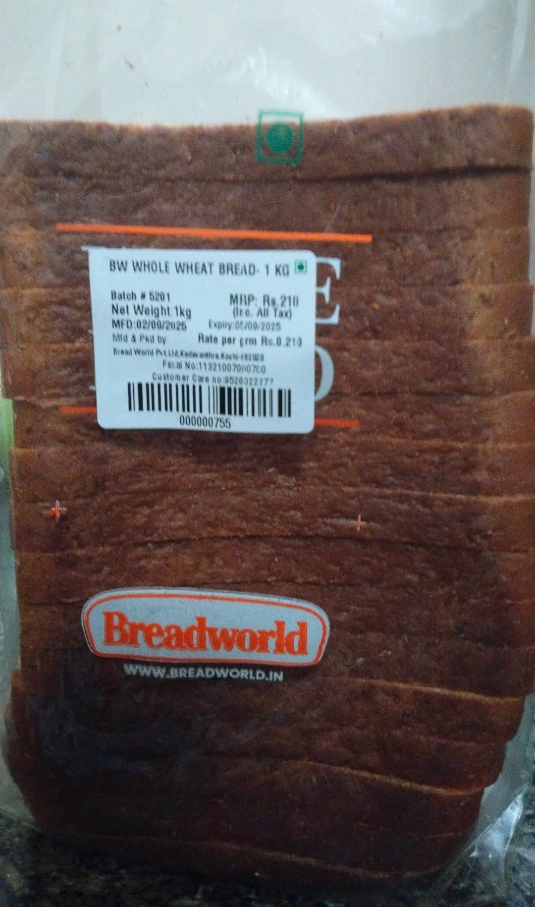 Breadworld Whole Wheat Bread