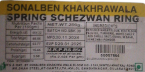 Sonalben Khakhrawala Spring Schezwan Ring