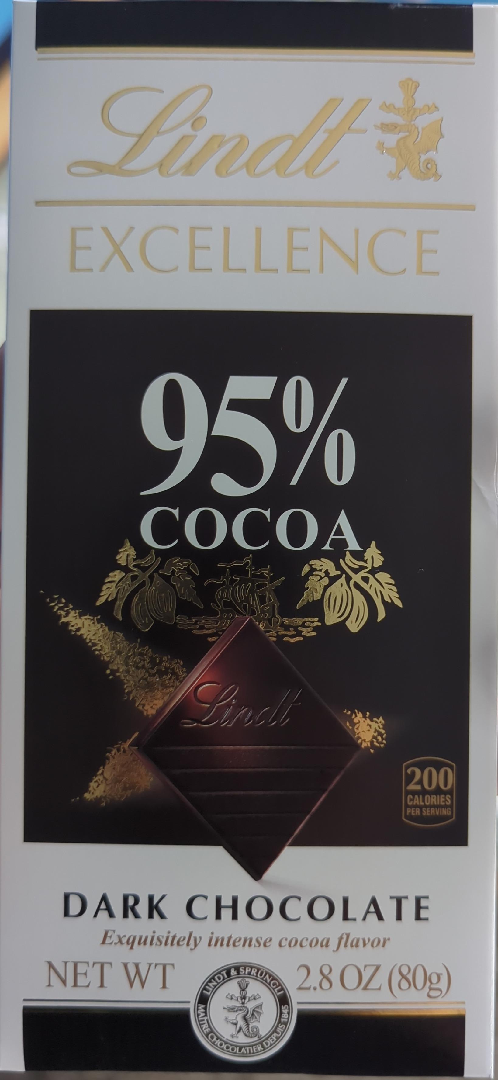 Lindt Excellence 95% Cocoa Dark Chocolate