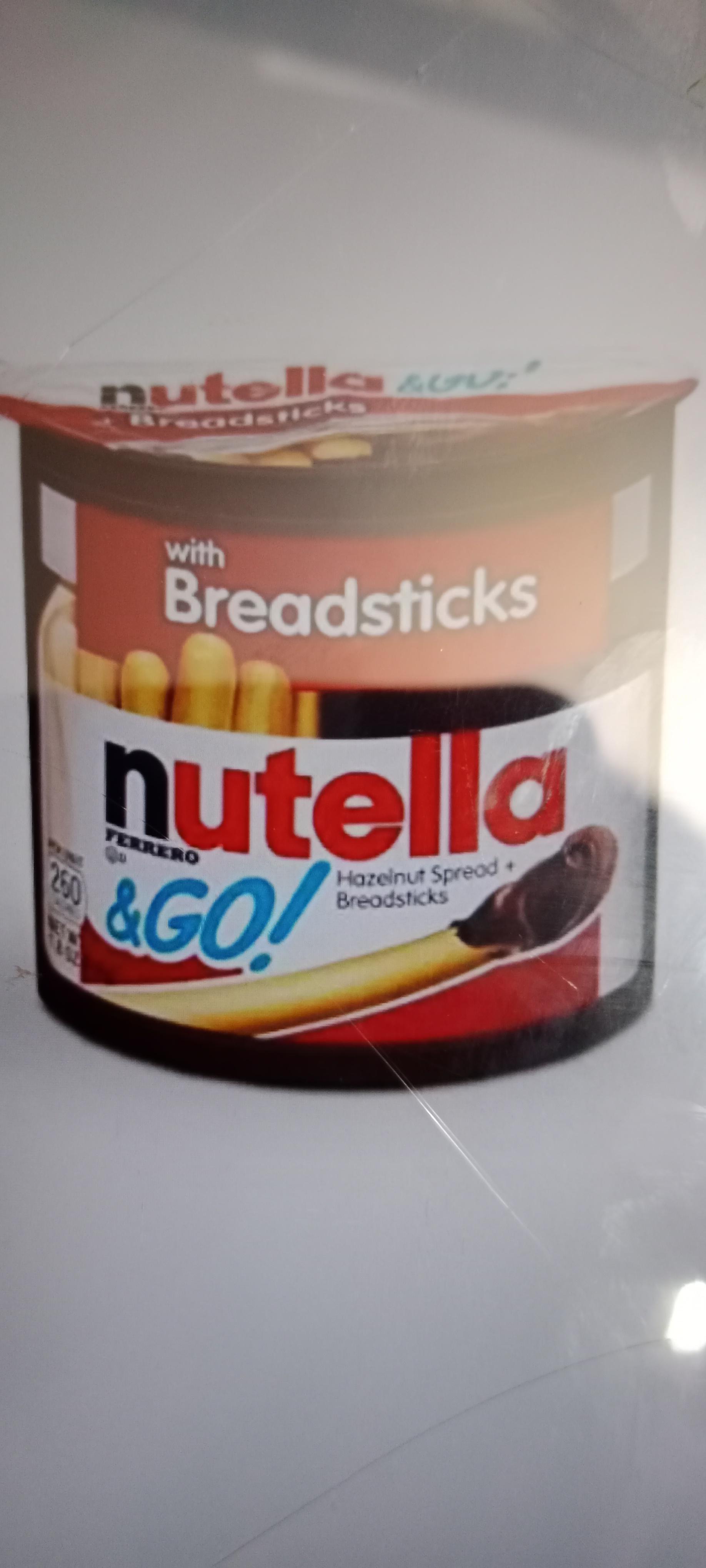 nutella FERRERO & Go! Hazelnut Spread + Breadsticks