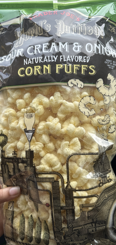TRADER JOE'S World's Puffiest CORN PUFFS SOUR CREAM & ONION
