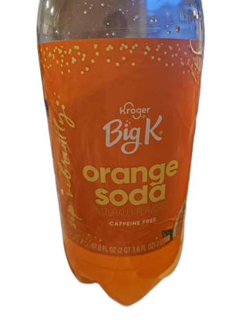 Kroger Big K Orange Soda Naturally Flavored