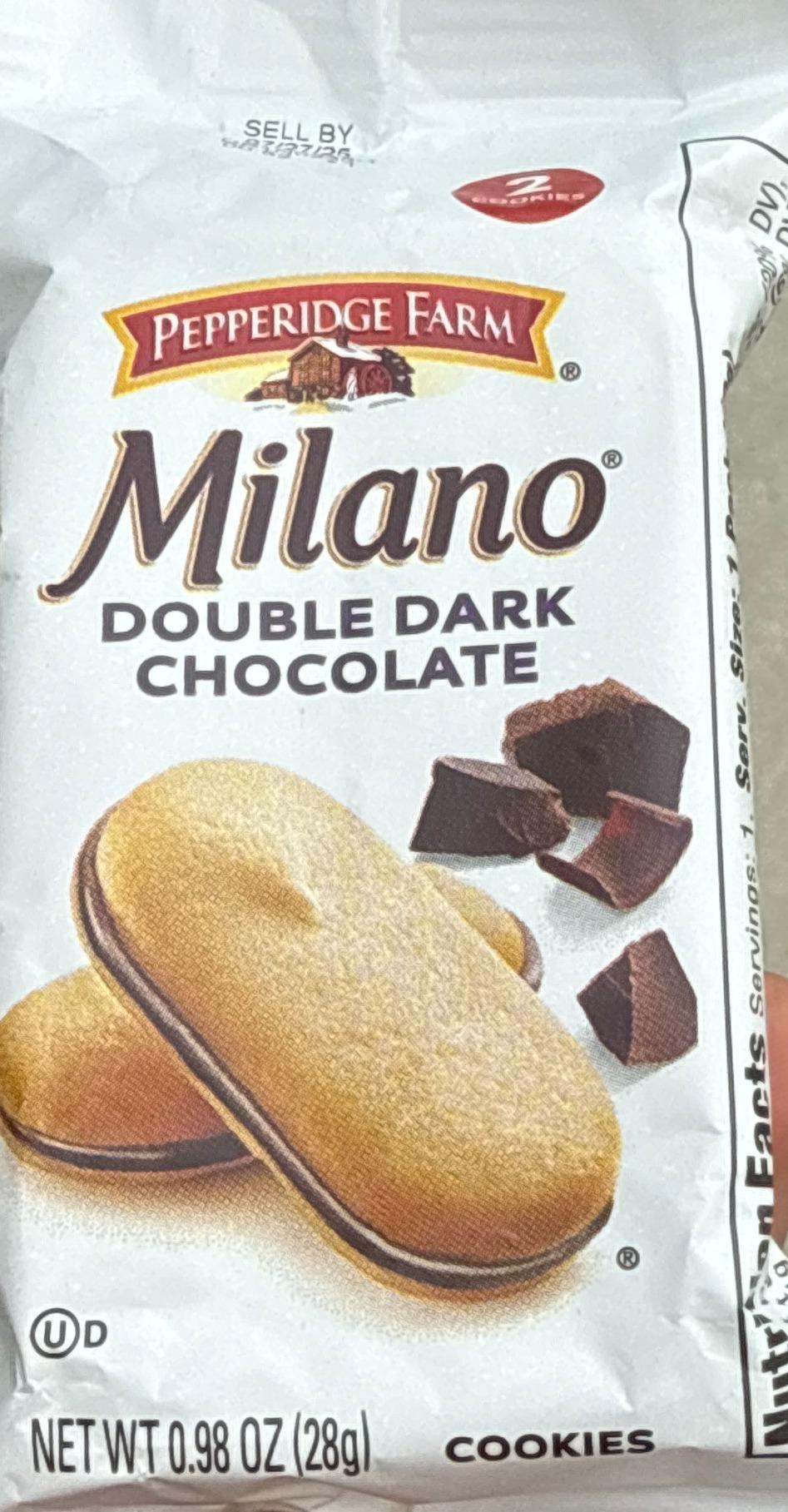 Pepperidge Farm Milano Cookies Double Dark Chocolate