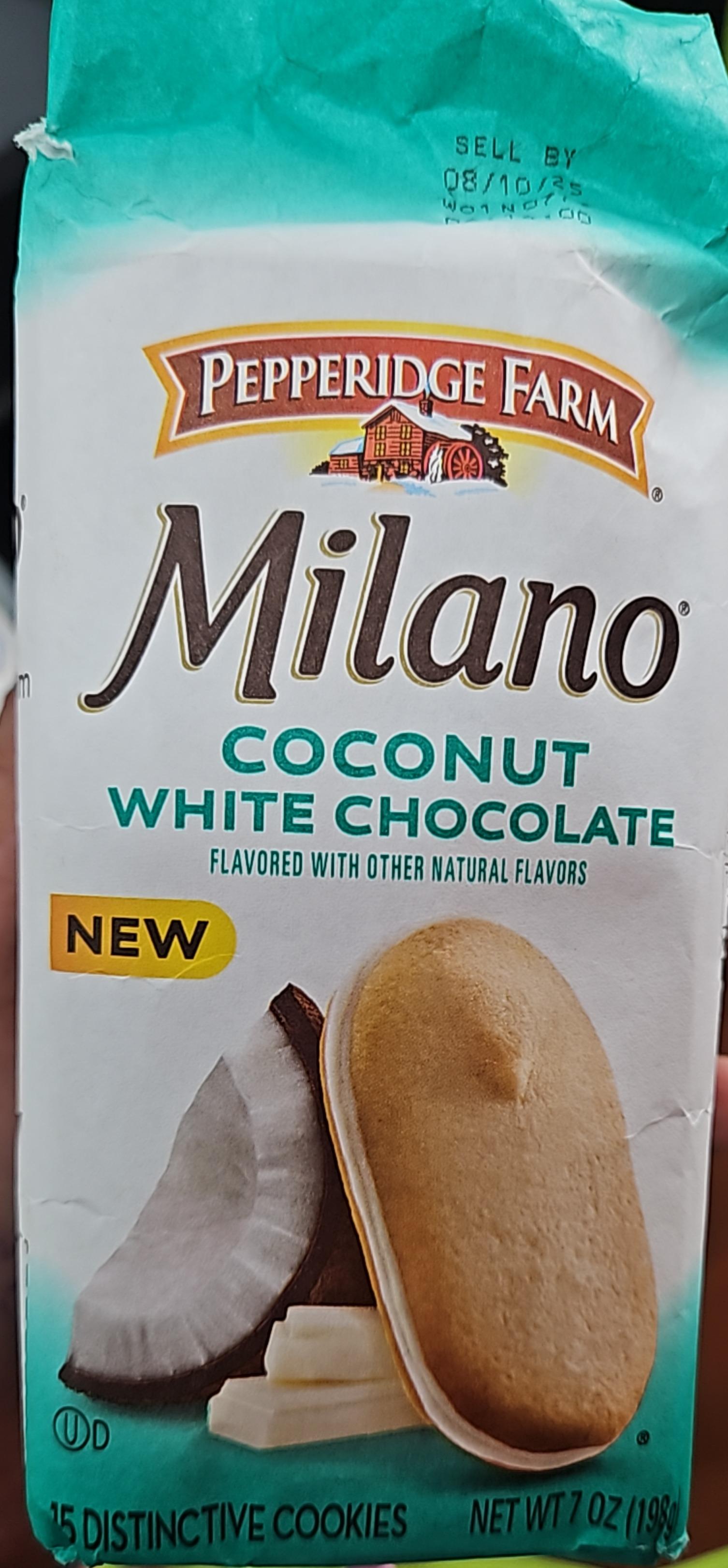 Pepperidge Farm Milano Coconut White Chocolate