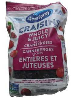 Ocean Spray Craisins Whole & Juicy Dried Cranberries