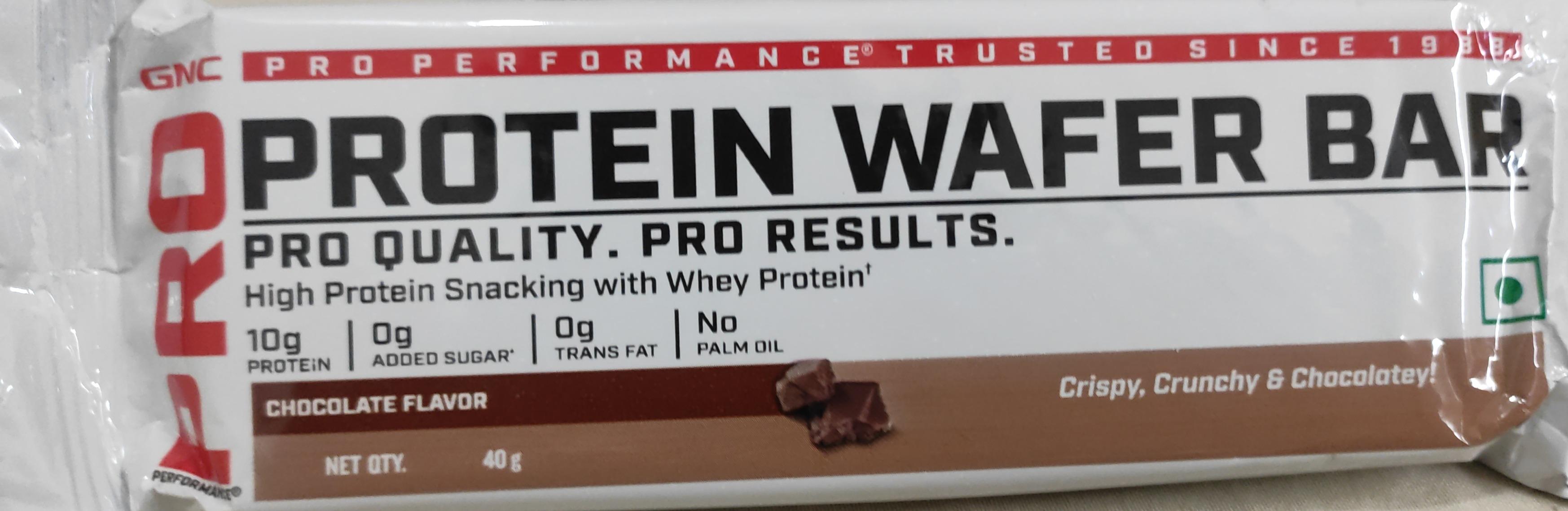 Gnc Pro Performance Protein Wafer Bar Chocolate Flavor