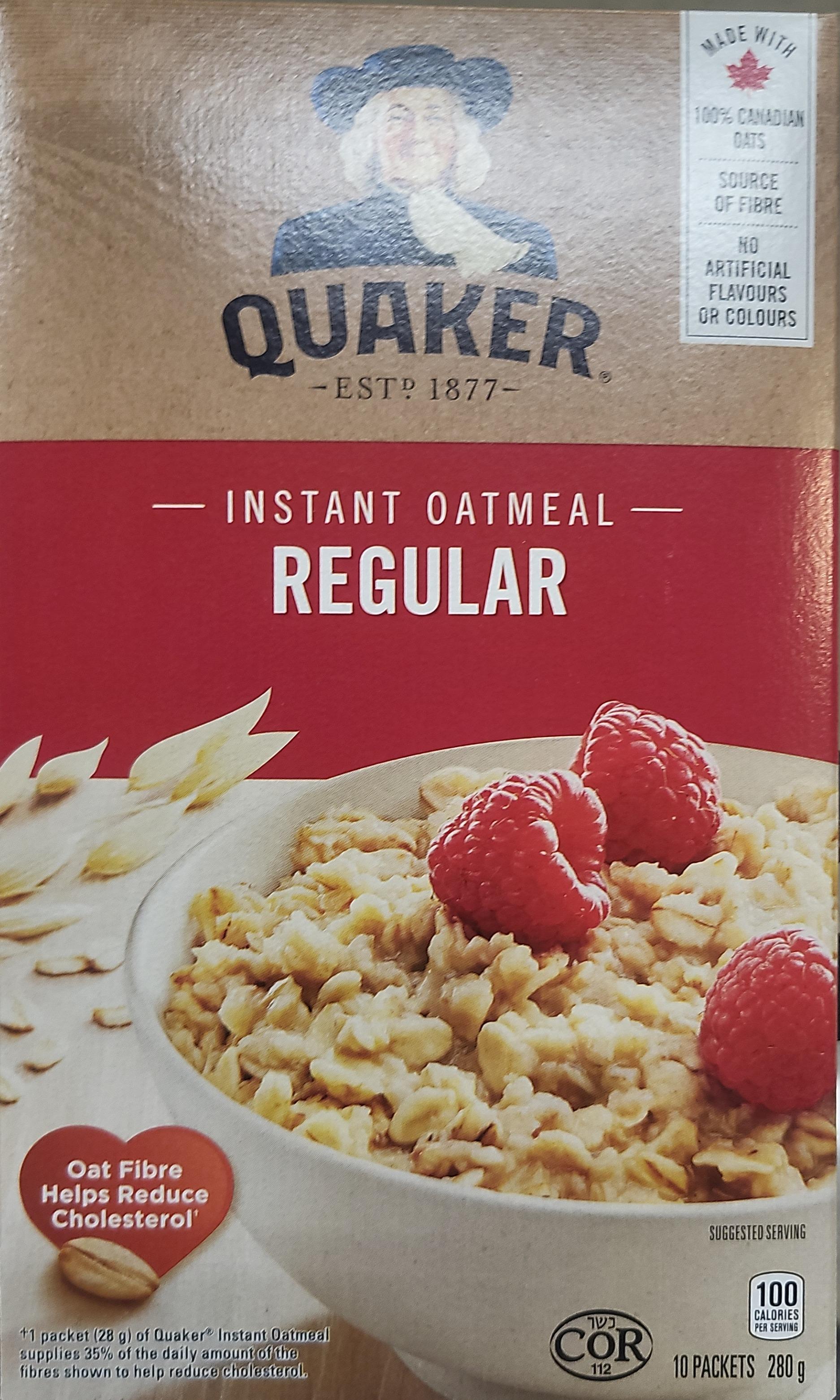 Quaker Instant Oatmeal Regular