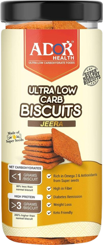 Ador Health Ultra Low Carb Biscuits Jeera