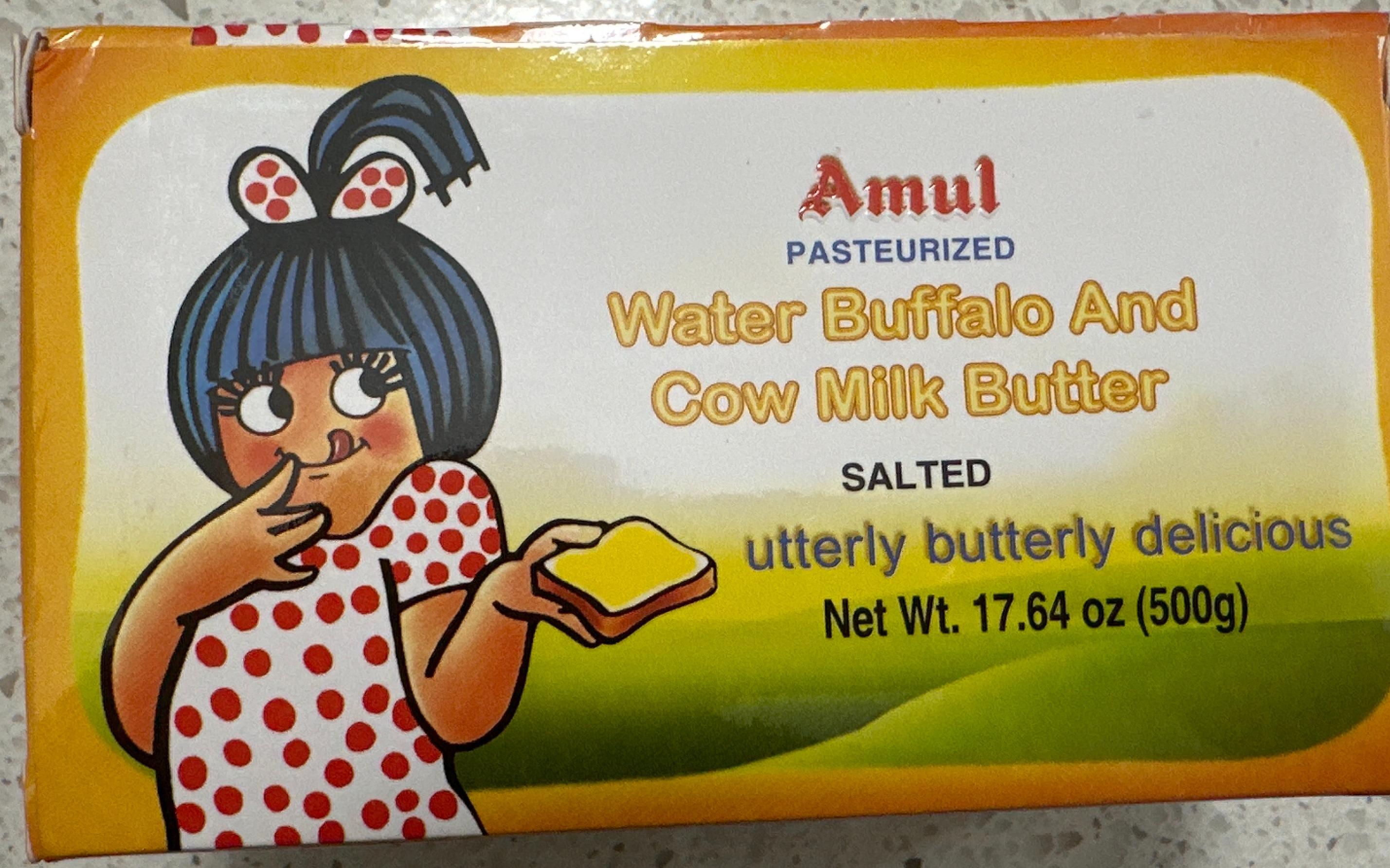 Amul Pasteurized Water Buffalo And Cow Milk Butter Salted
