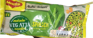 Maggi Veg Atta Noodles Masala With Spinach