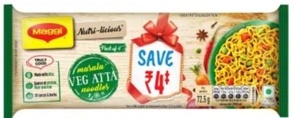 Maggi Nutri-licious Masala Veg Atta Noodles