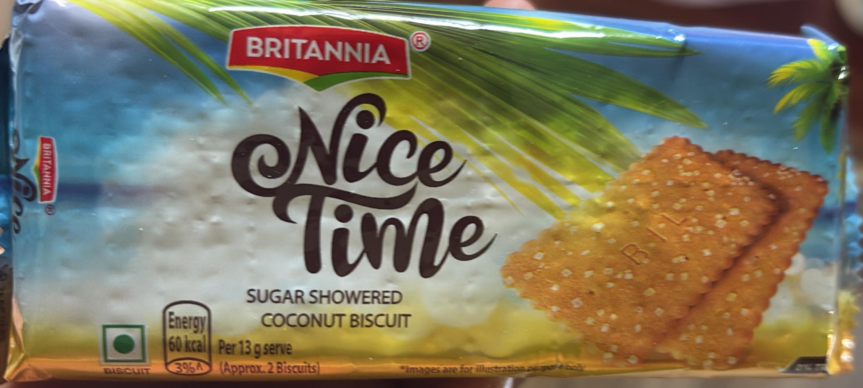 Britannia Nice Time Sugar Showered Coconut Biscuit