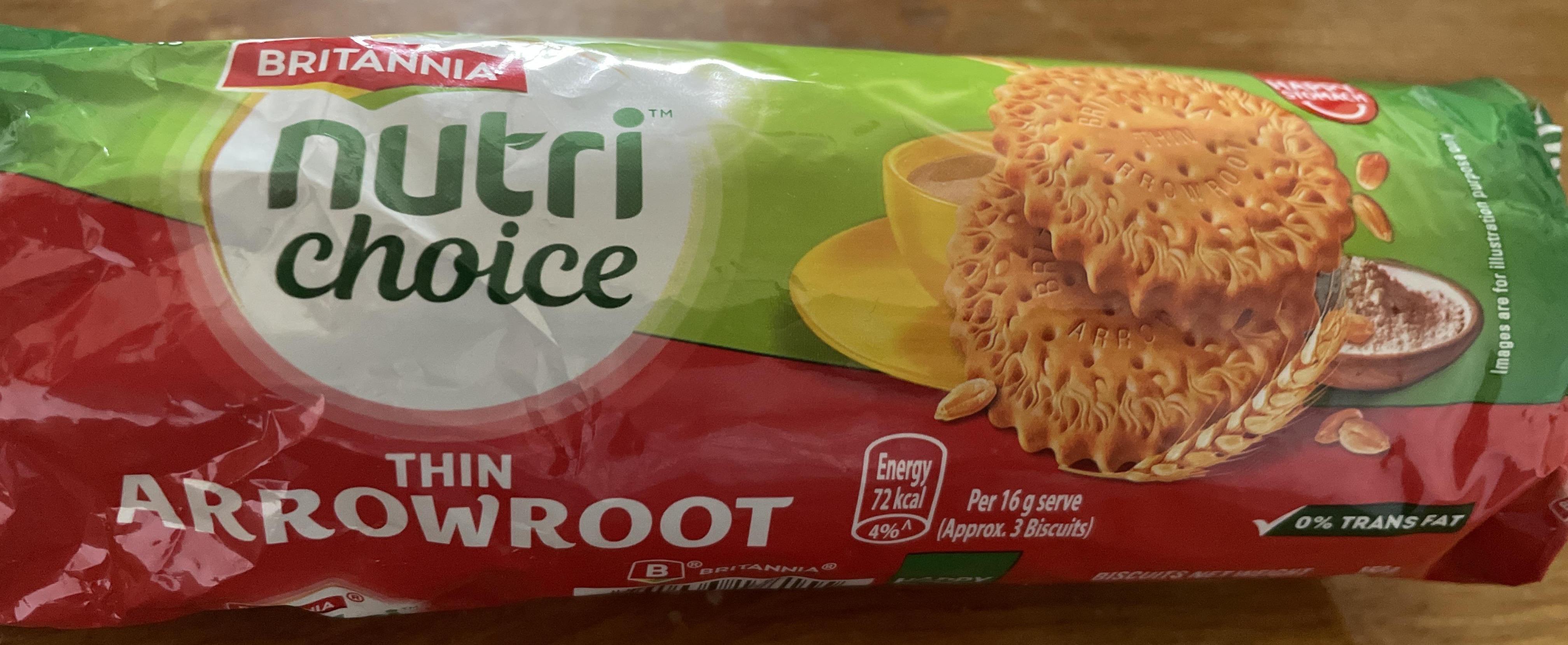 Britannia Nutri Choice Thin Arrowroot Biscuits