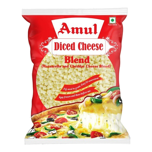 Amul Diced Cheese Blend (Mozzarella And Cheddar Cheese Blend)