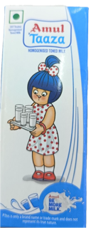 Amul Taaza Homogenised Toned Milk