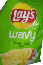 Lay's Wavy Cream & Onion Flavour