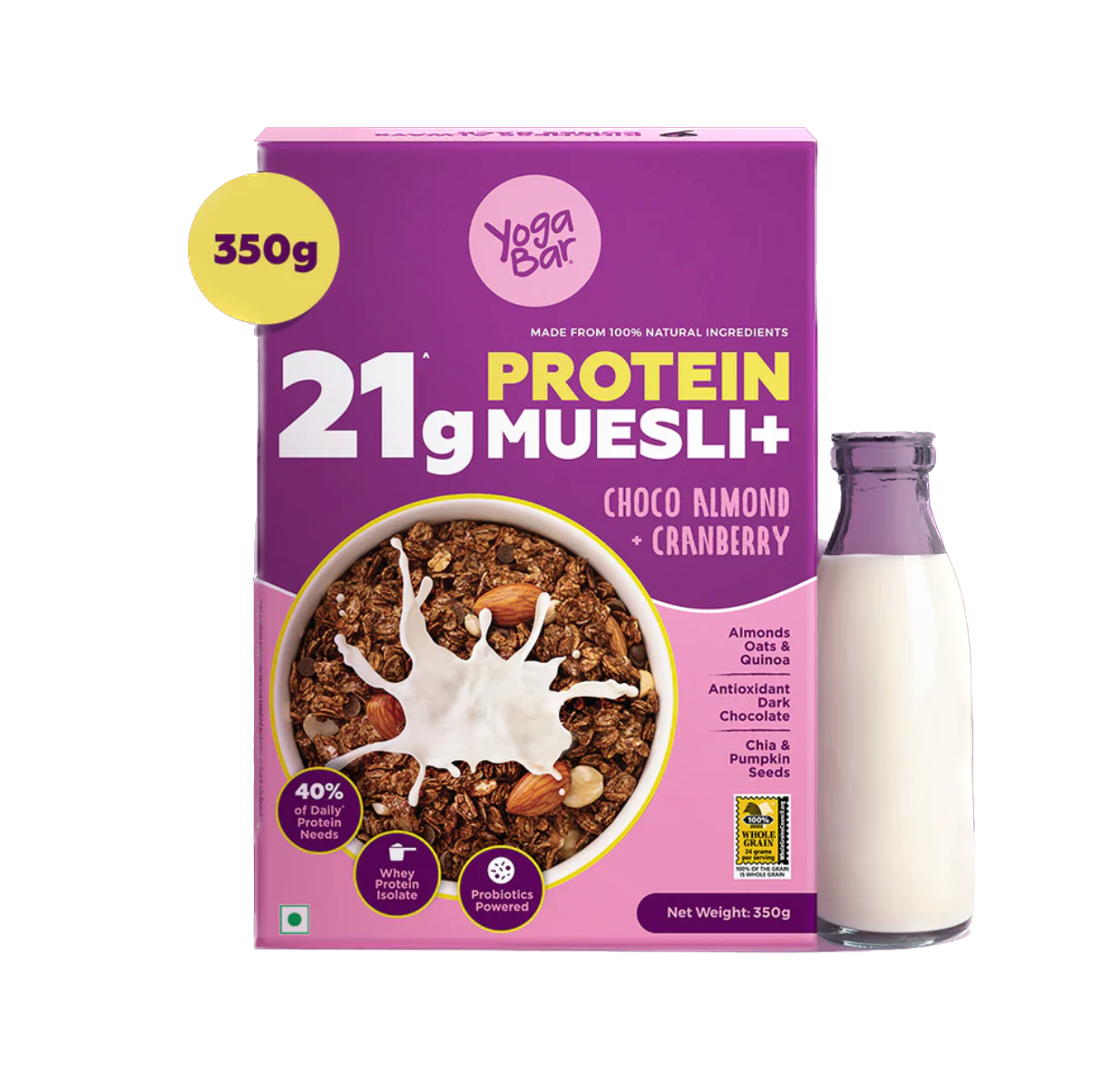 Yoga Bar Protein Muesli+ Choco Almond + Cranberry