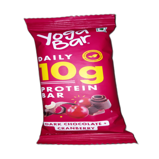 Yoga Bar Daily 10g Protein Bar Dark Chocolate + Cranberry
