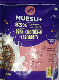 Yogabar Muesli+ Dark Chocolate + Cranberry