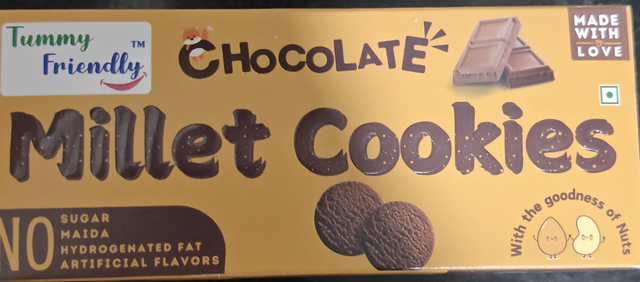 Tummy Friendly Millet Cookies Chocolate