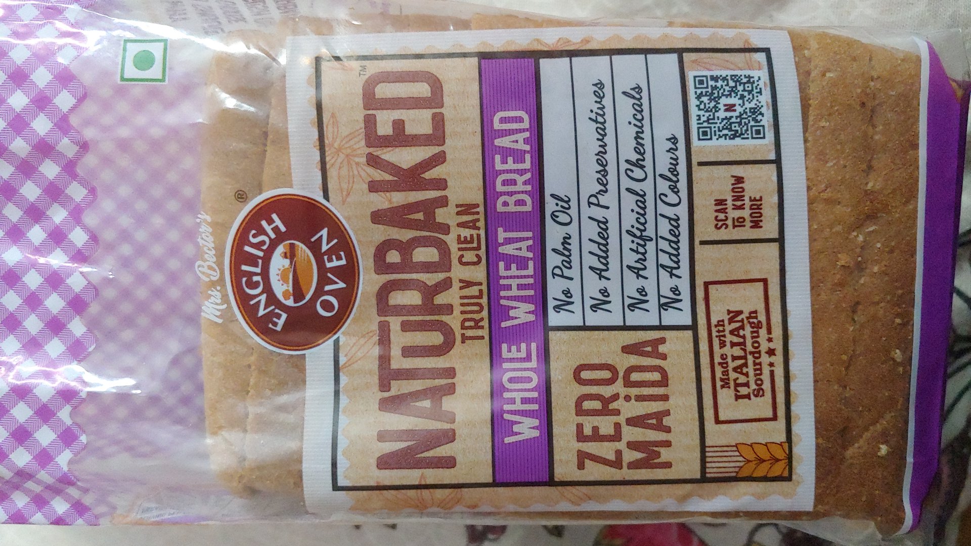 English Oven Naturbaked Whole Wheat Bread