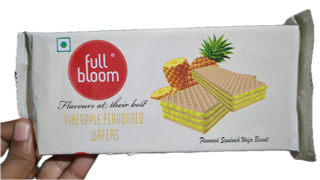 Full Bloom Pineapple Flavoured Sandwich Wafer Biscuit