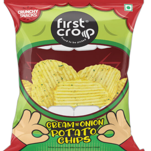 First Crop Cream N Onion Potato Chips