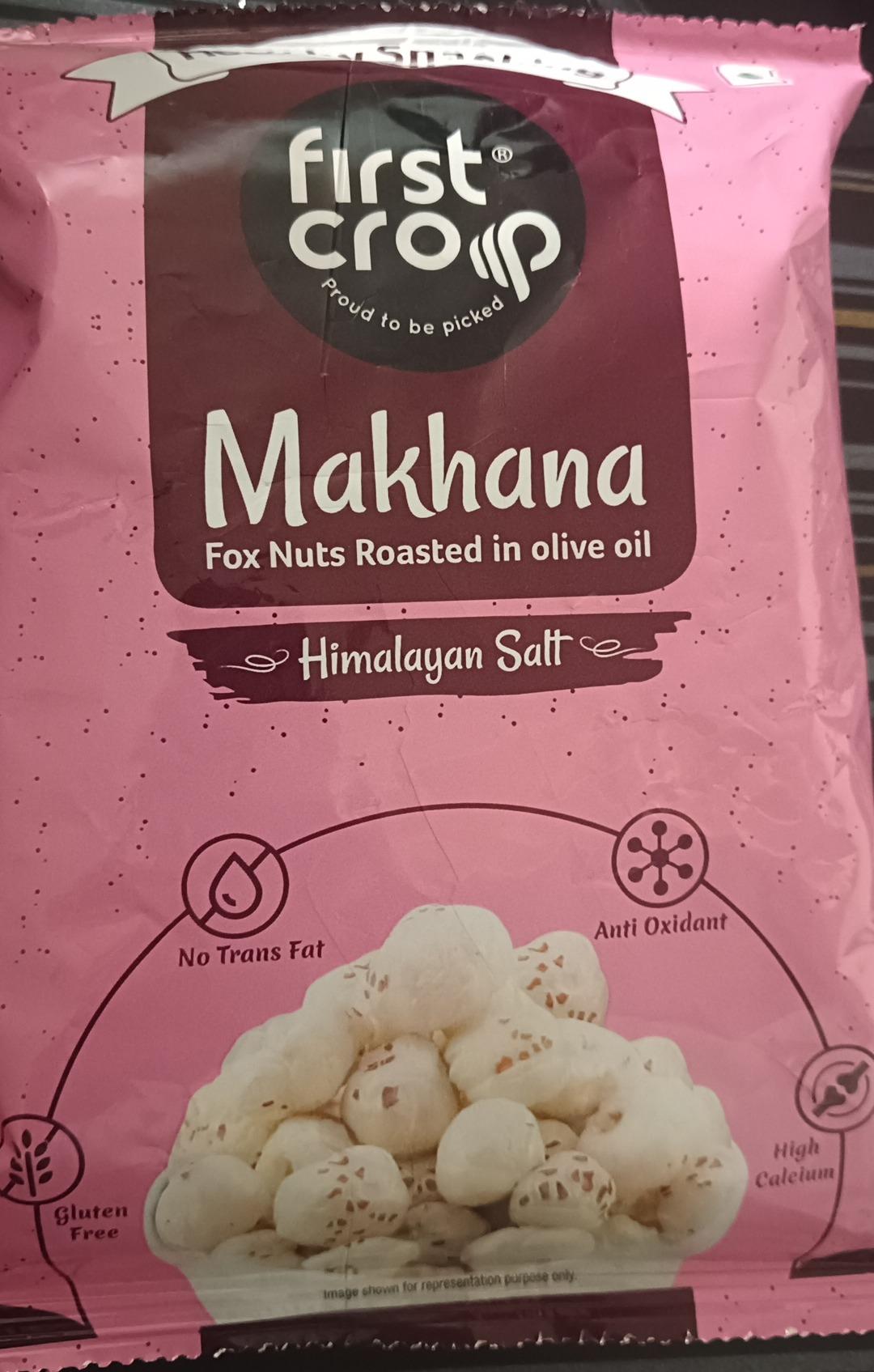 First Crop Makhana Fox Nuts Roasted In Olive Oil Himalayan Salt