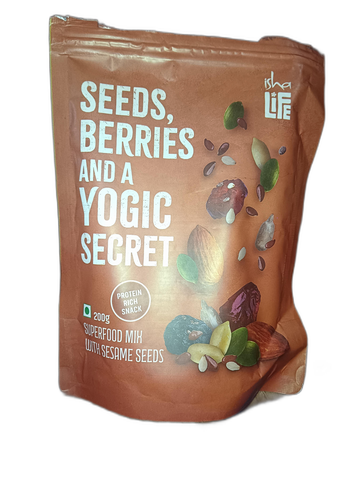 Isha Life Seeds, Berries And A Yogic Secret Superfood Mix With Sesame Seeds