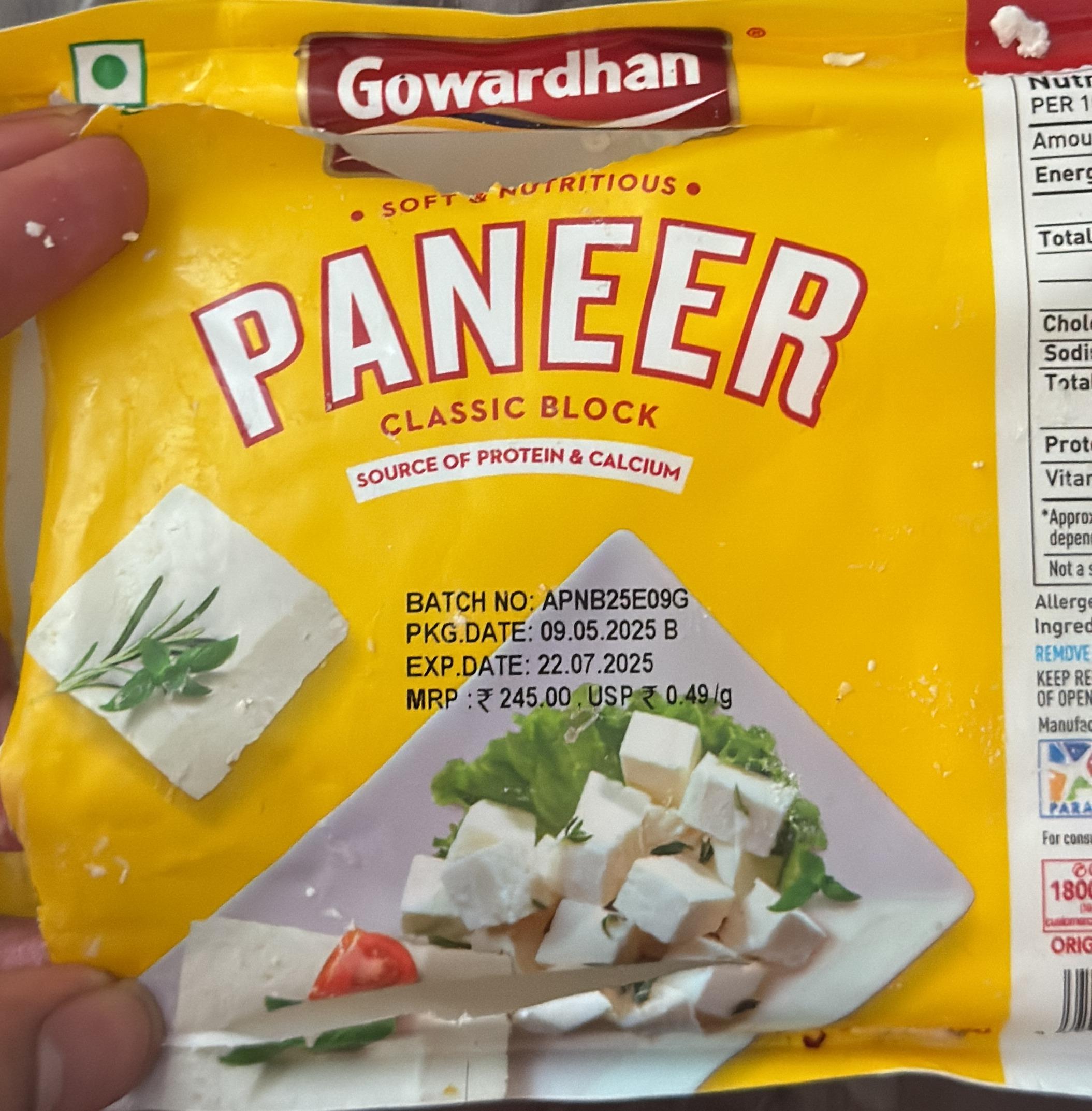Gowardhan Paneer