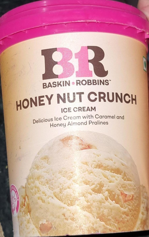 Baskin Robbins Ice Cream Honey Nut Crunch