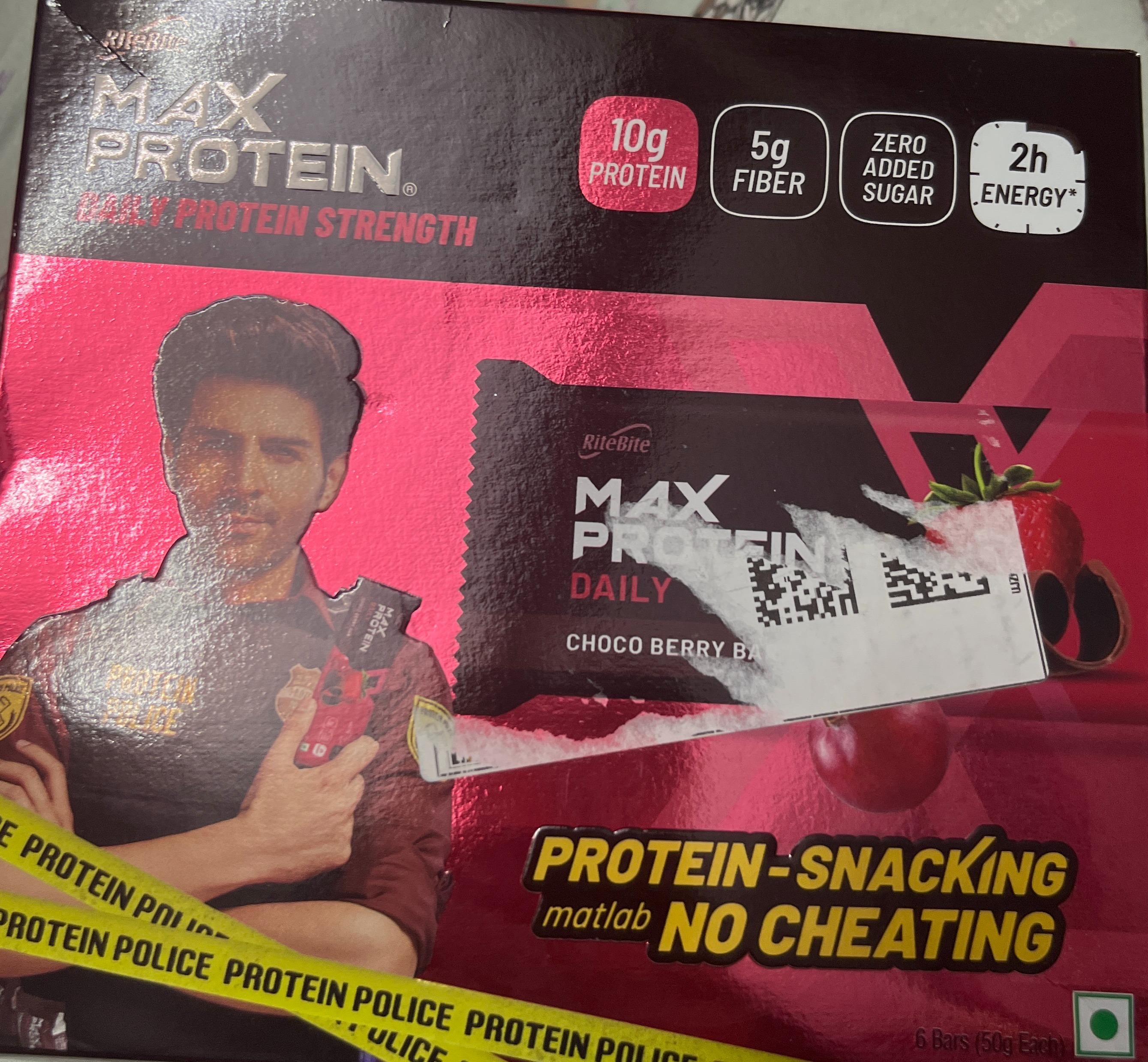 Ritebite Max Protein Daily Choco Berry Bar