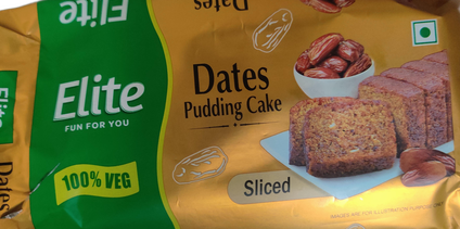 Elite Dates Pudding Cake Sliced