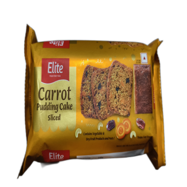 Elite Carrot Pudding Cake Sliced