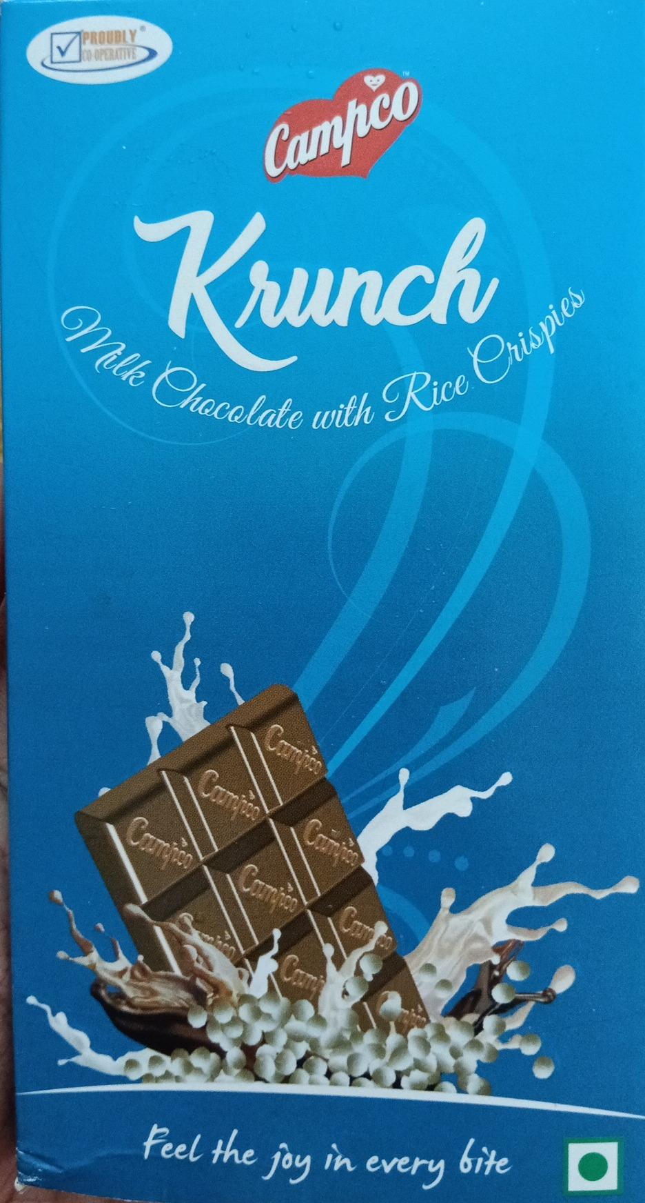 Campco Krunch Milk Chocolate With Rice Crispies