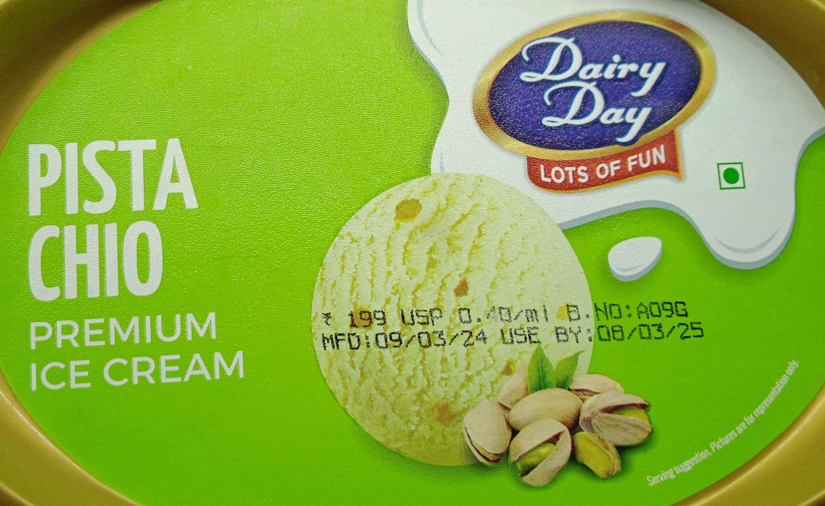 Dairy Day Pistachio Premium Ice Cream