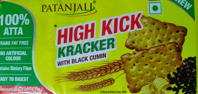 Patanjali High Kick Kracker Biscuits With Black Cumin
