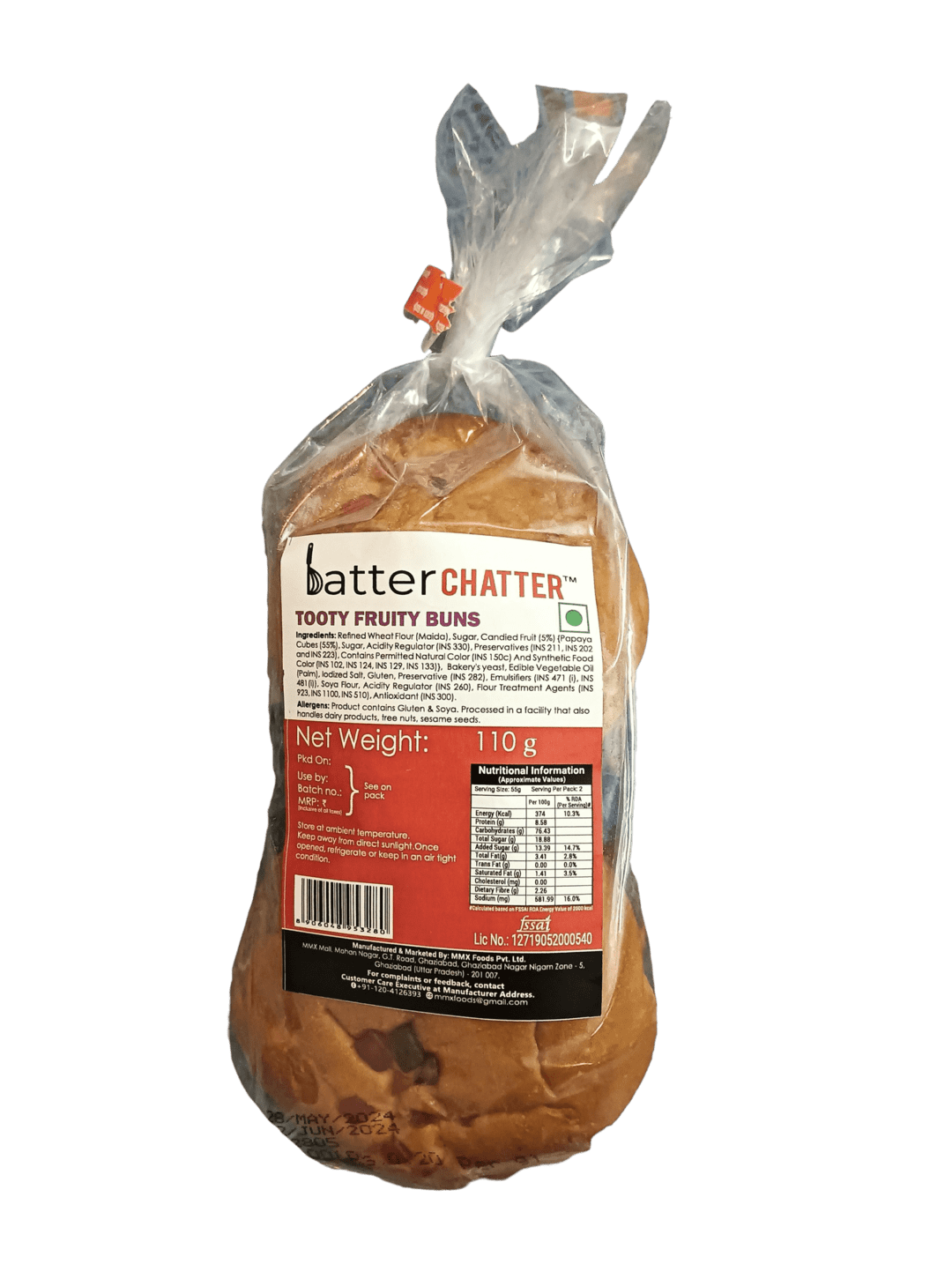 Batter Chatter Tooty Fruity Buns