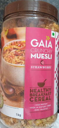 Gaia Crunchy Muesli Strawberry