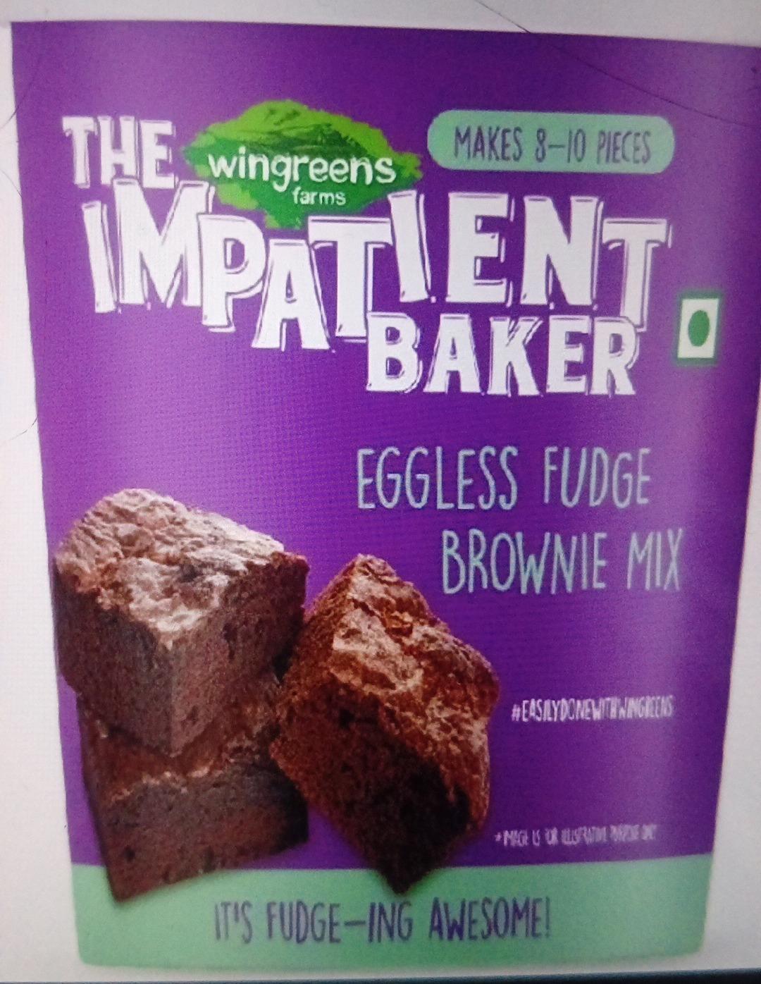 Wingreens Farms The Impatient Baker Eggless Fudge Brownie Mix