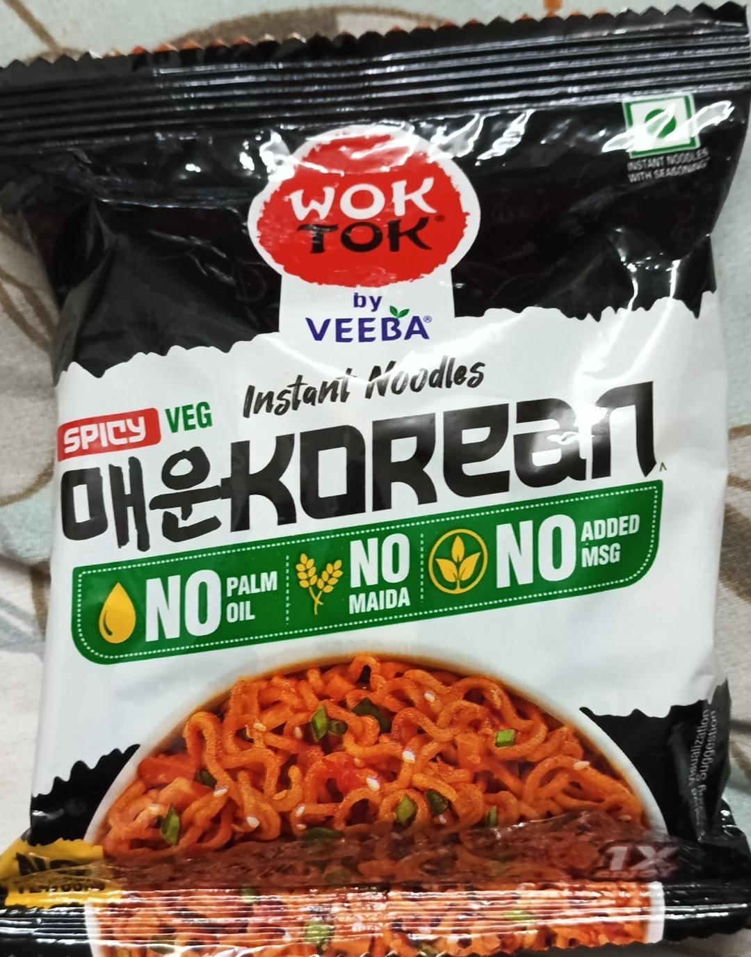 Wok Tok Spicy Veg Instant Noodles Korean