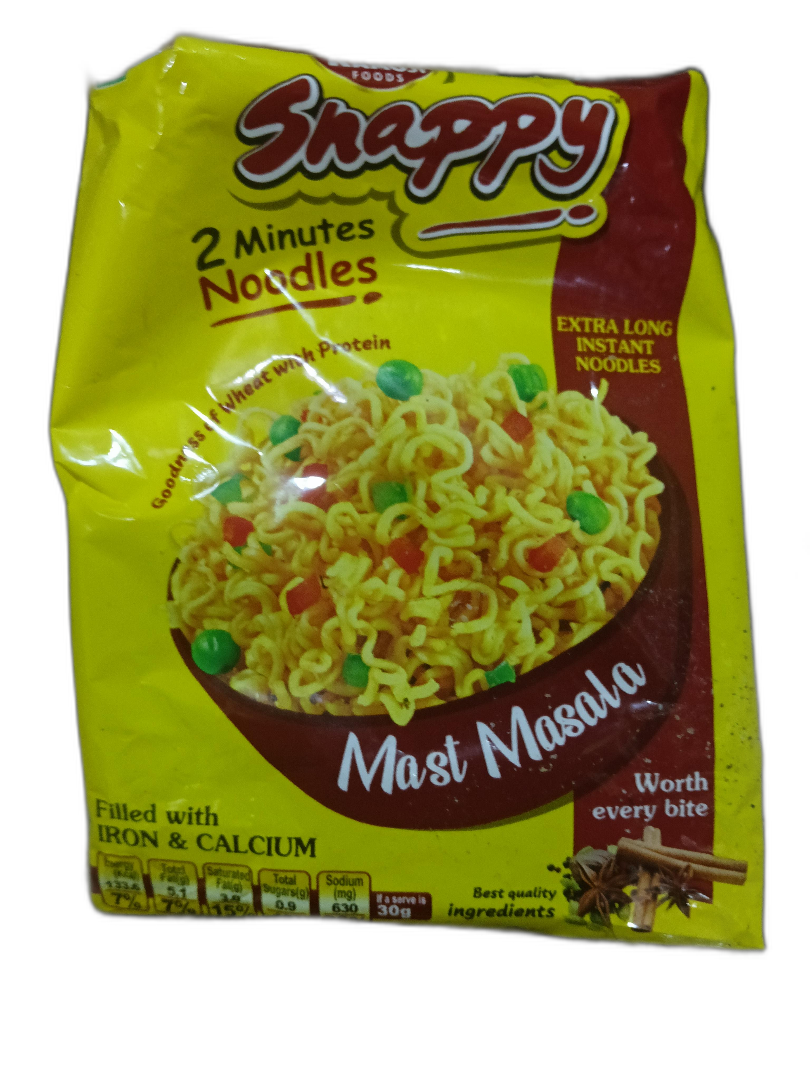 Snappy Extra Long Instant Noodles Mast Masala
