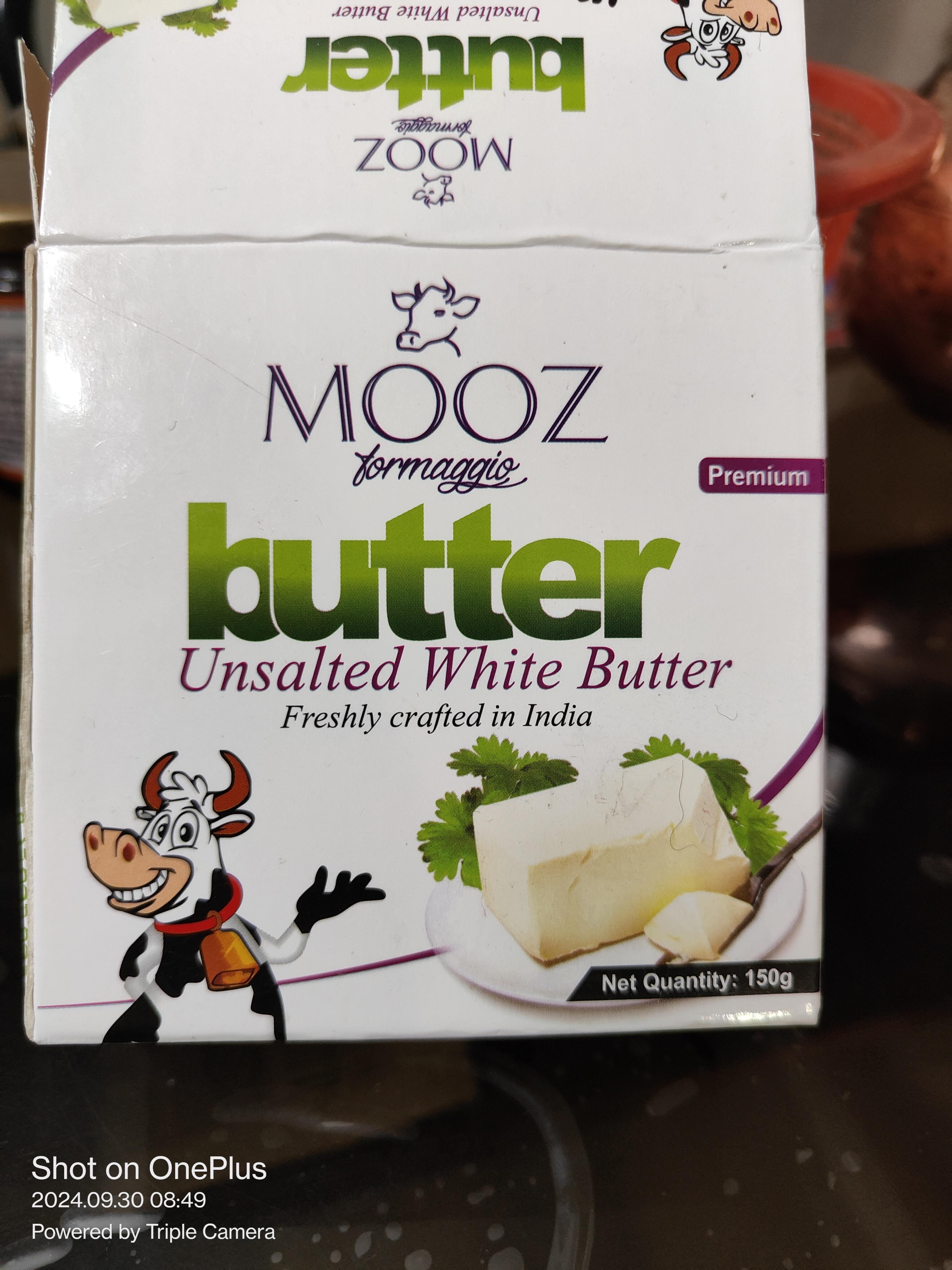 Mooz Formaggio White Butter Unsalted