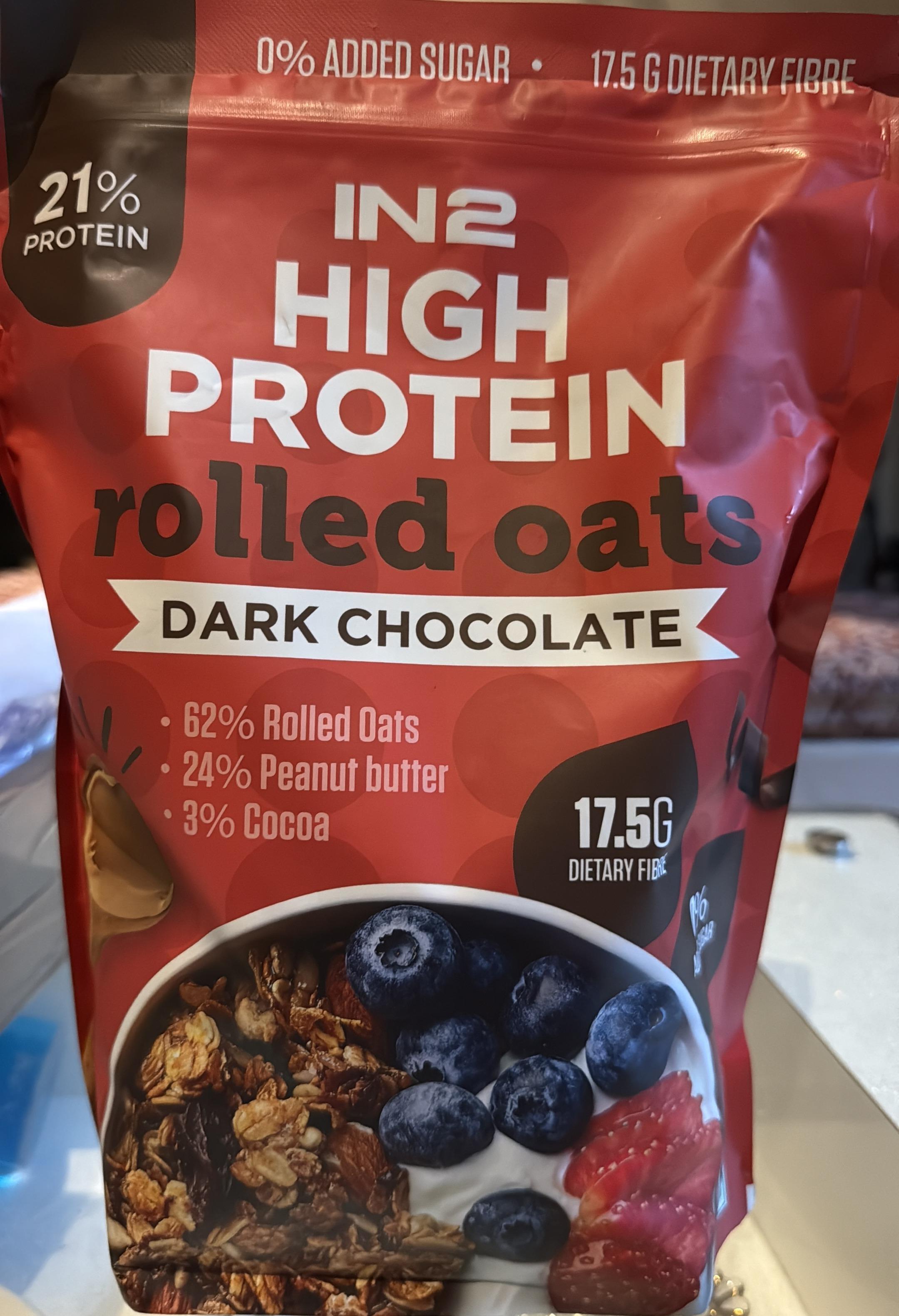 IN2 High Protein Rolled Oats Dark Chocoate