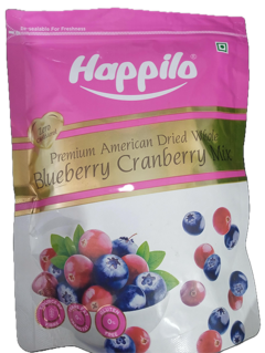 Happilo Premium American Dried Whole Blueberry Cranberry Mix
