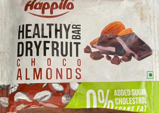 Happilo Healthy Bar Dryfruit Choco Almonds