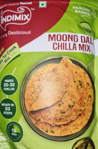 Indimix Ready To Cook Moong Dal Chilla Mix