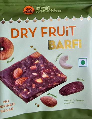 Go Desi Meetha Barfi Dry Fruit