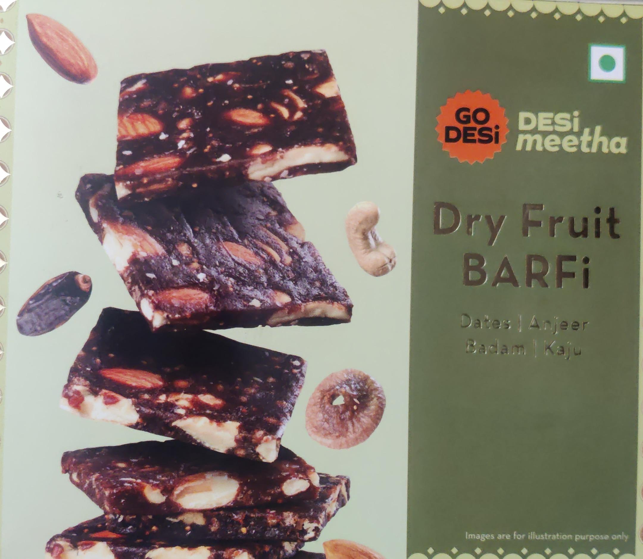 Go Desi Desi Meetha Dry Fruit Barfi