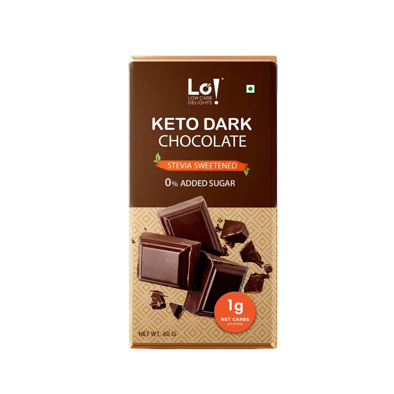 Lo! Low Carb Delights Keto Dark Chocolate Stevia Sweetened
